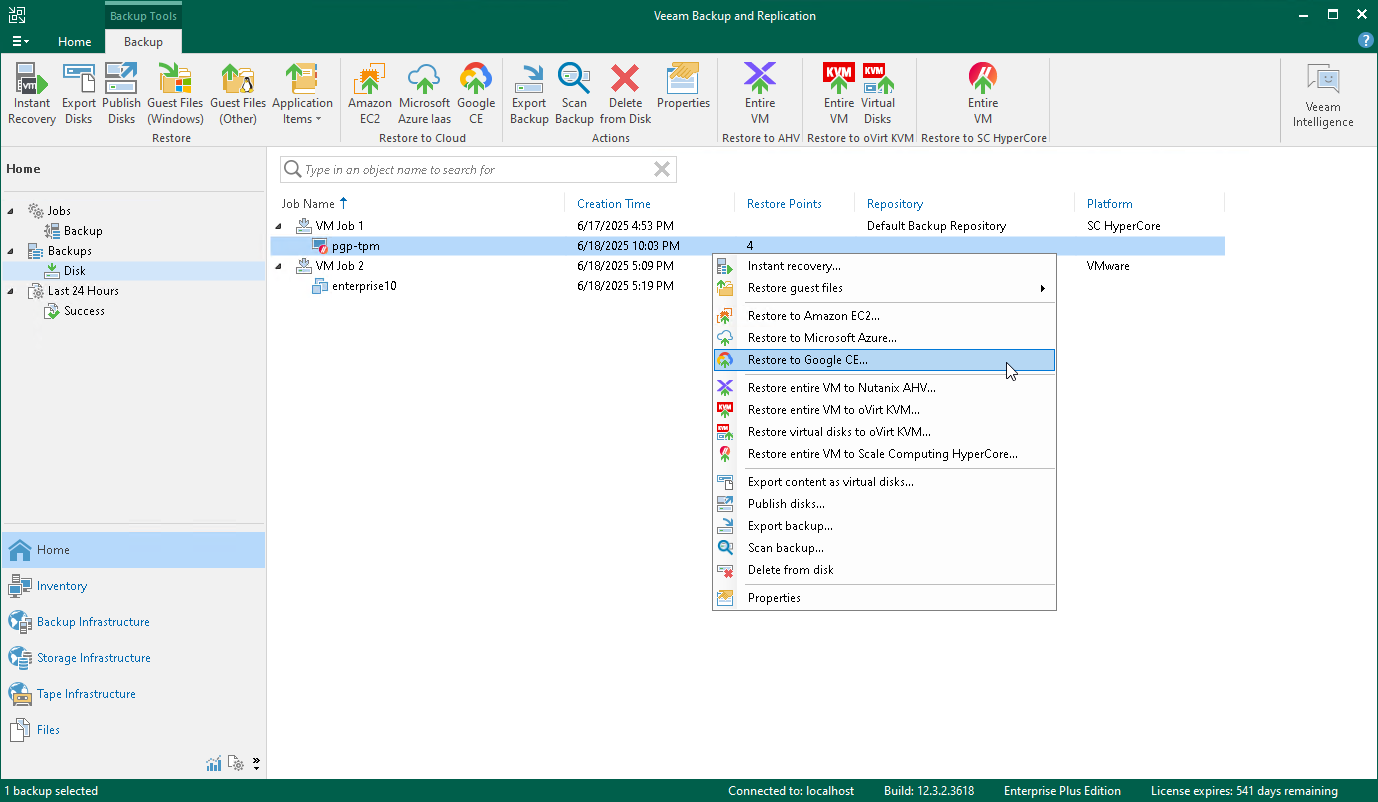 Restore to Google CE