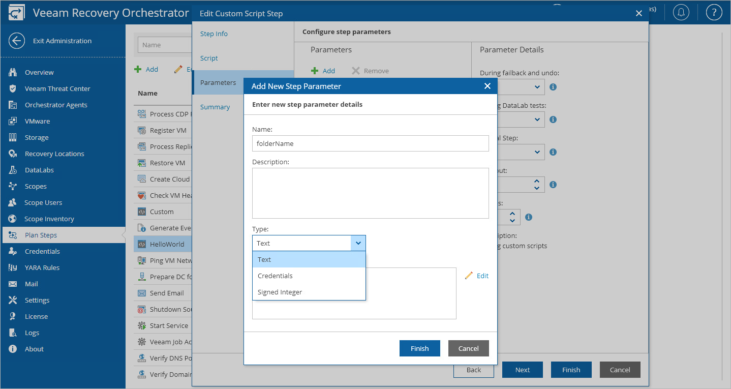 Adding Custom Parameter