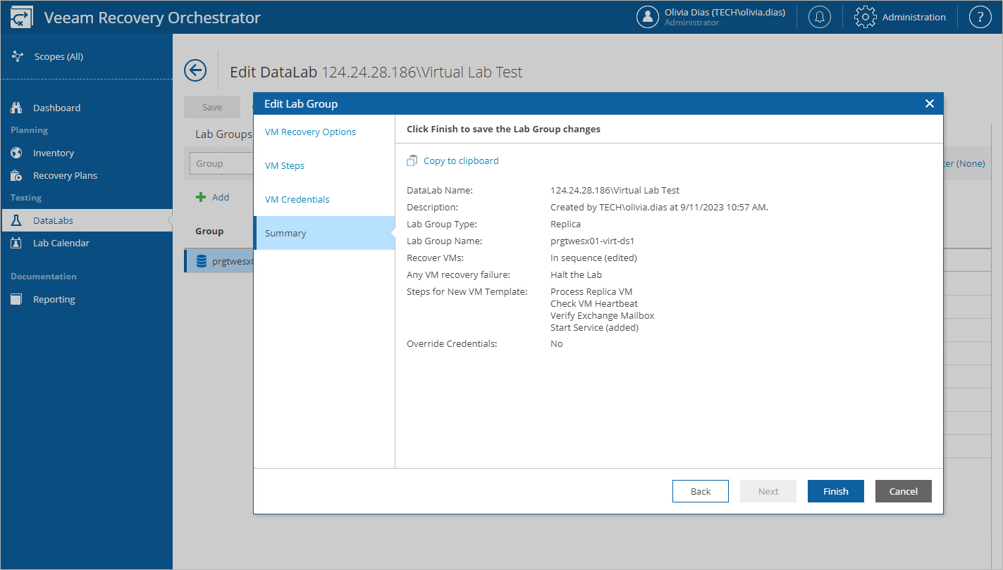 Configuring a Lab Group