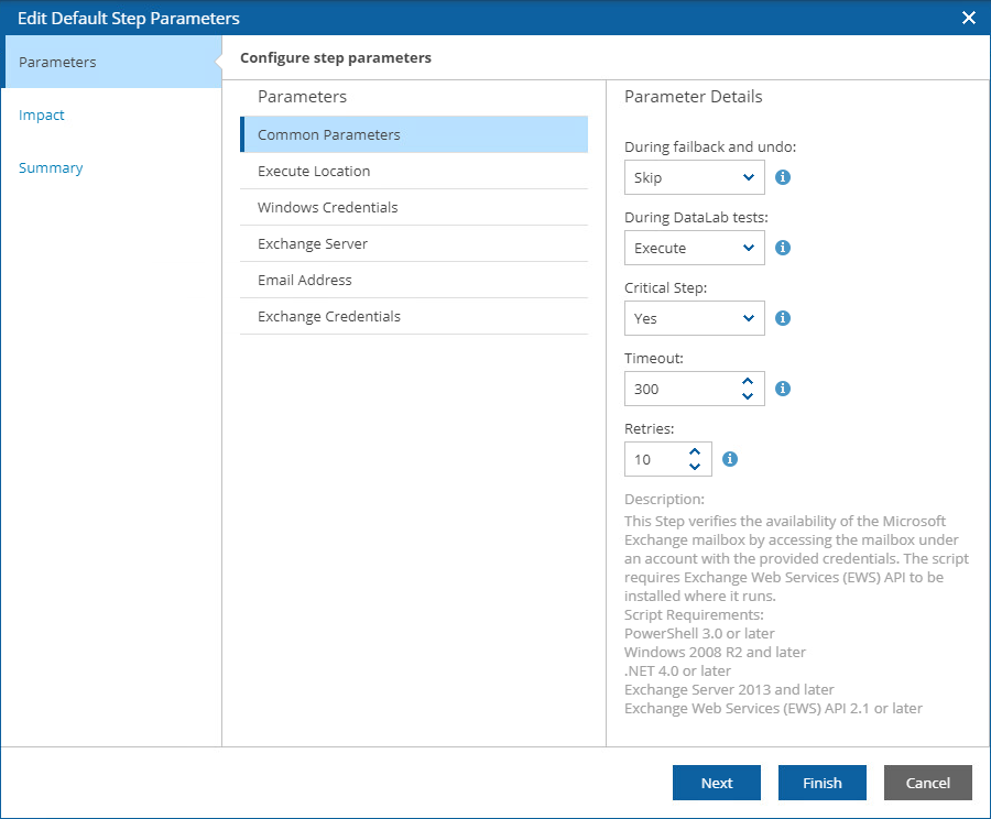 Configuring Parameter Settings