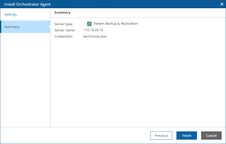 Connecting Veeam Backup & Replication Server