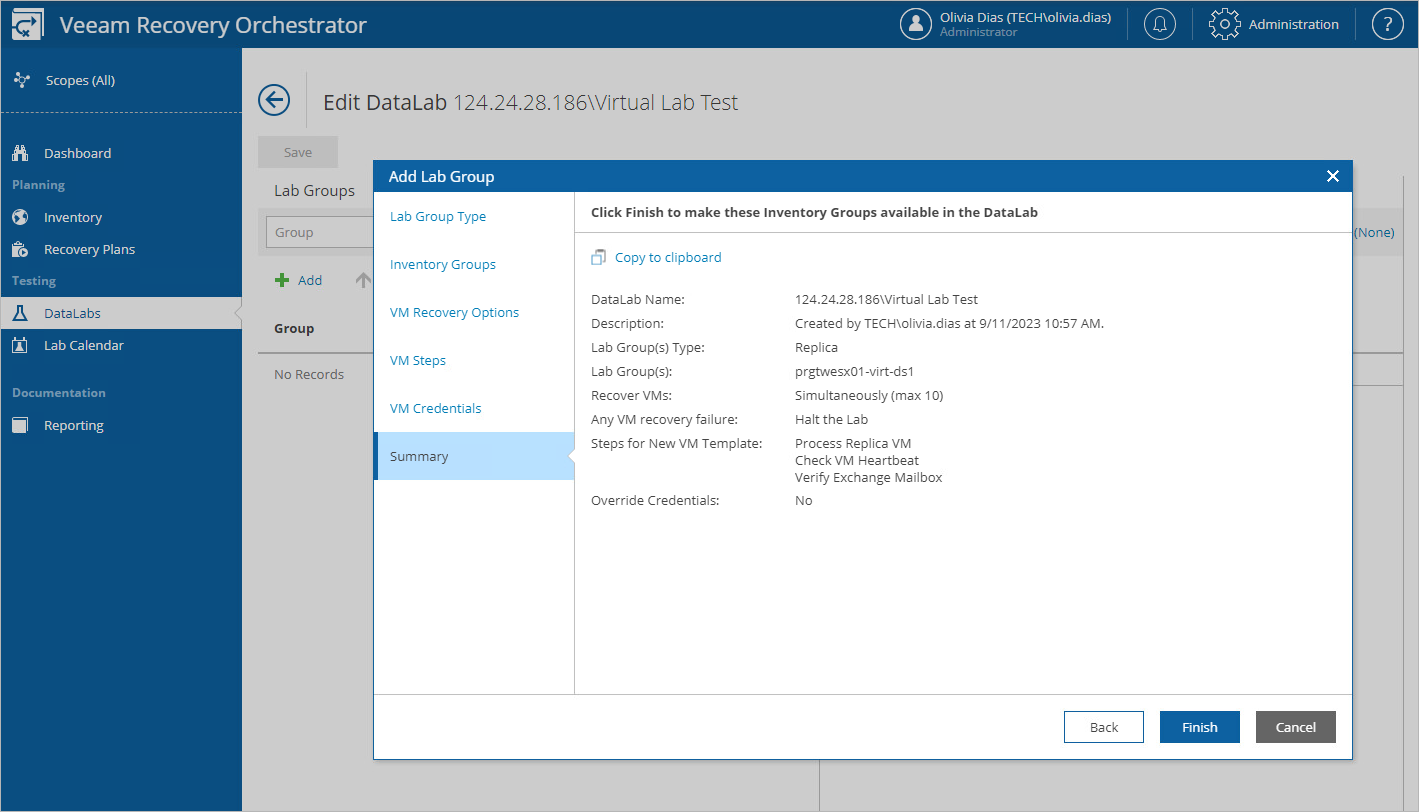 Creating a Lab Group