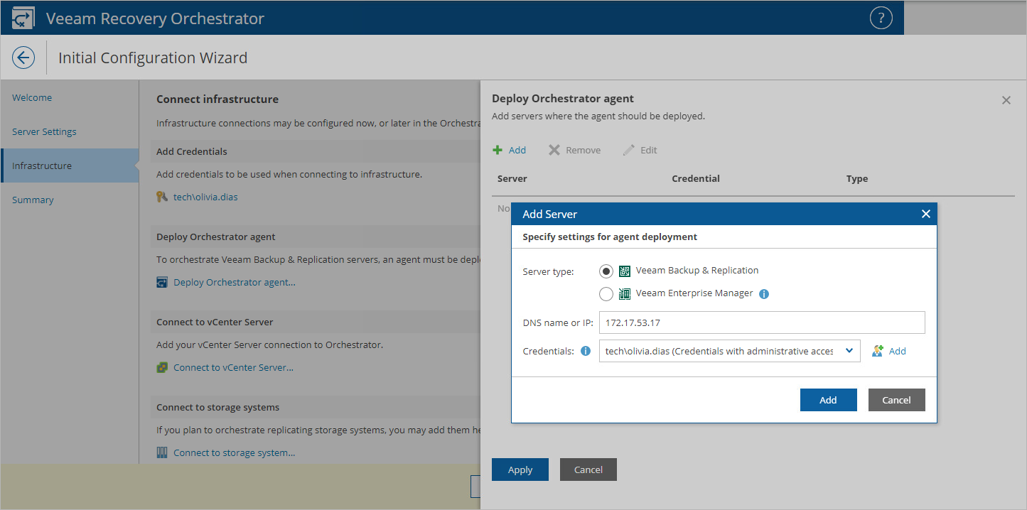 Configuring Orchestrator