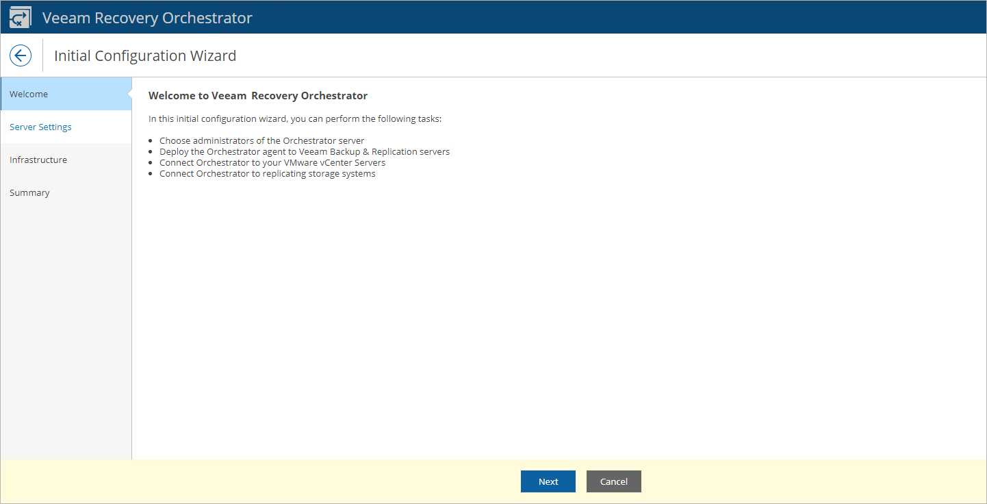 Configuring Orchestrator