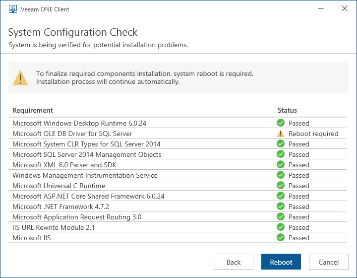 Installing Veeam ONE Client