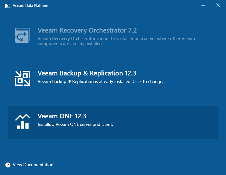 Installing Veeam ONE Client