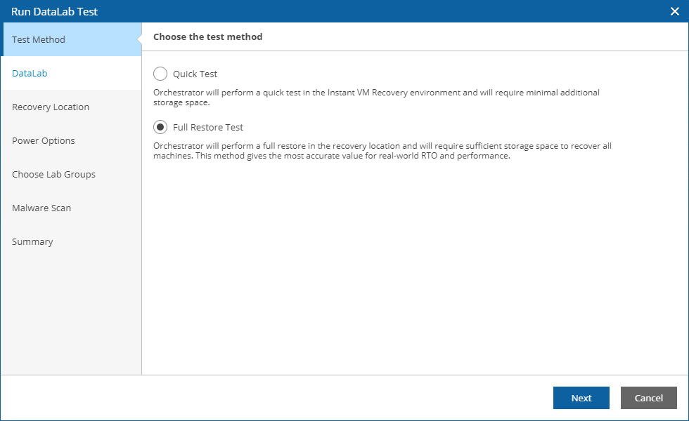 Starting On-Demand Plan Test