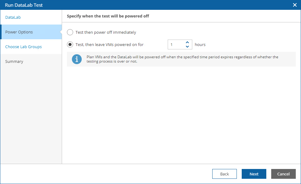 Starting On-Demand Plan Test