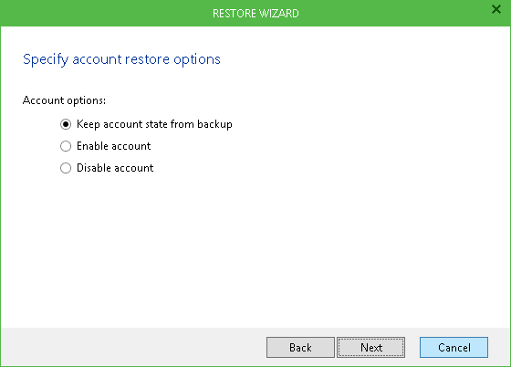 Step 4. Select Account State to Apply 