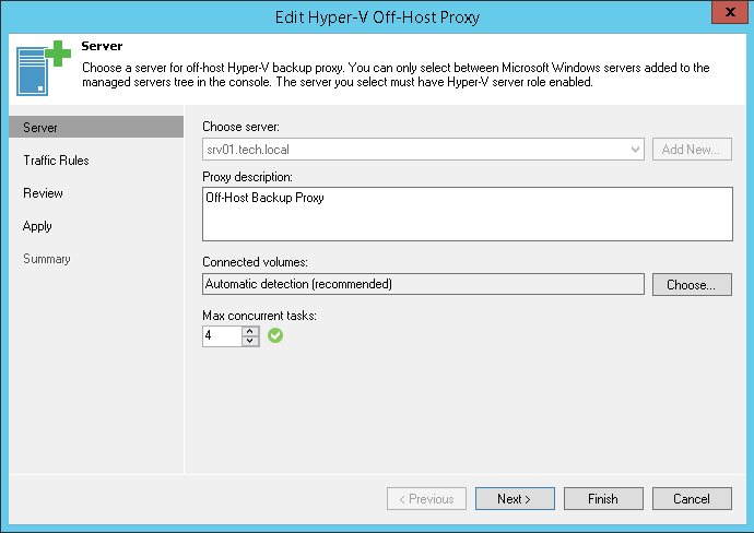 Presenting Volumes to Off-Host Backup Proxies