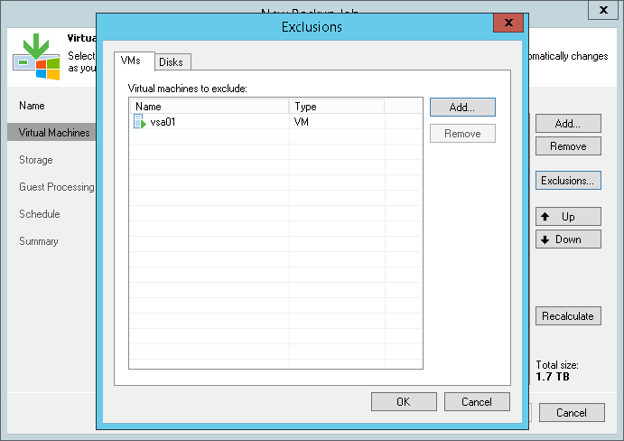 Step 4. Exclude Objects from Backup Job