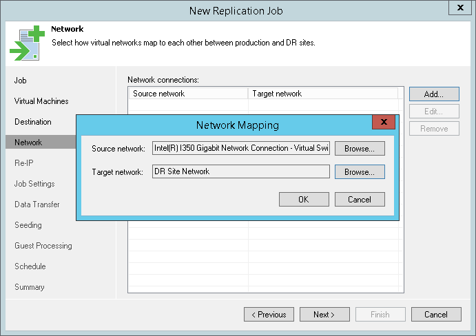 Step 8. Create a Network Map Table