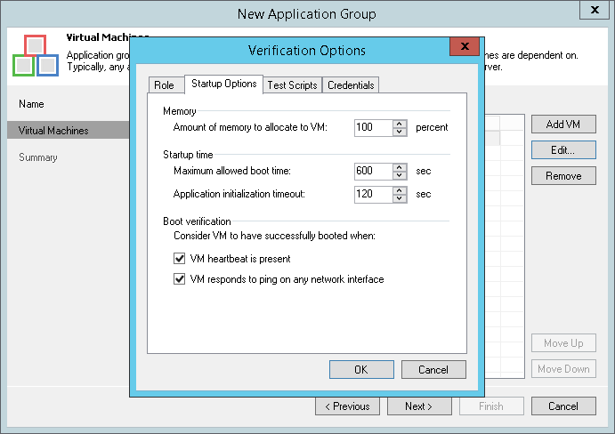 Step 4. Specify Recovery Verification Options and Tests