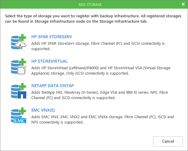 Step 1. Launch New HP StoreVirtual Storage Wizard