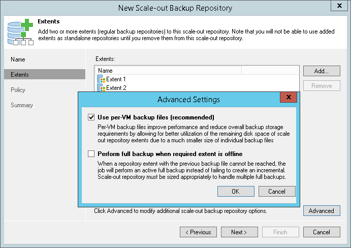 Step 3. Add Backup Repository Extents