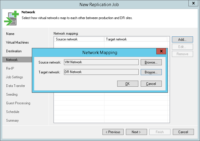 Step 8. Create a Network Map Table