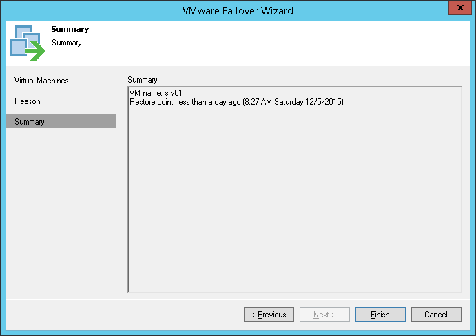 Step 5. Review Summary and Finish Working with Wizard