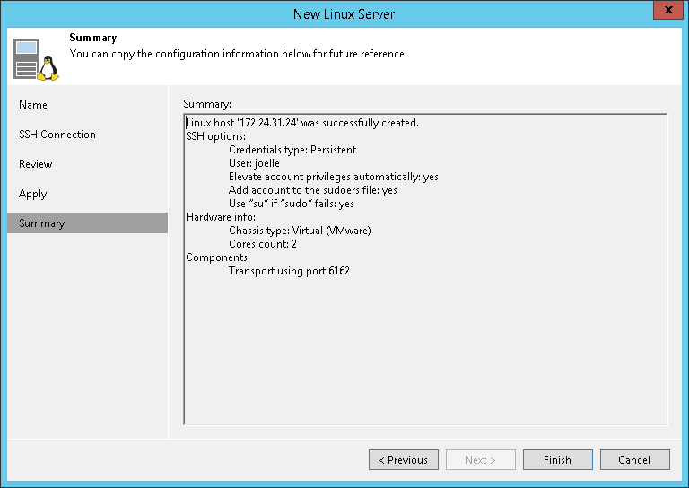 Step 5. Finish Working with Wizard