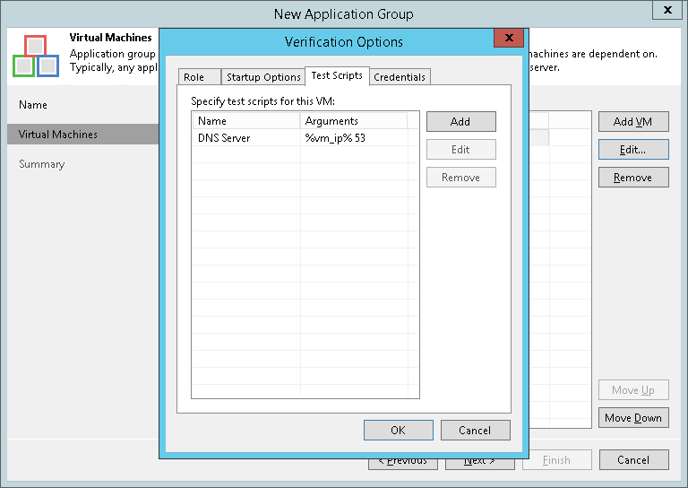 Step 4. Specify Recovery Verification Options and Tests