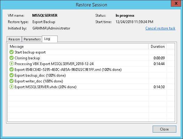 Viewing Session Statistics