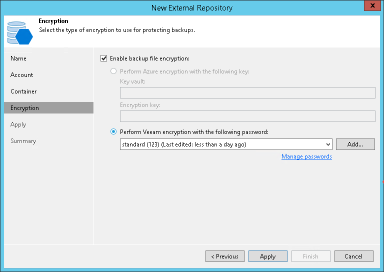 Step 5. Configure Encryption