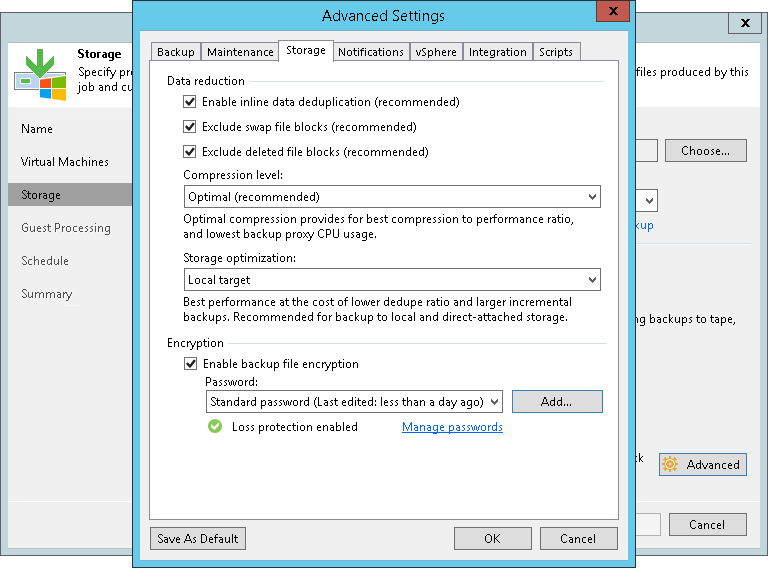 Backup Job Encryption