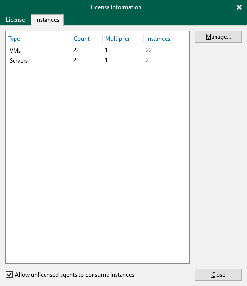 Viewing License Information