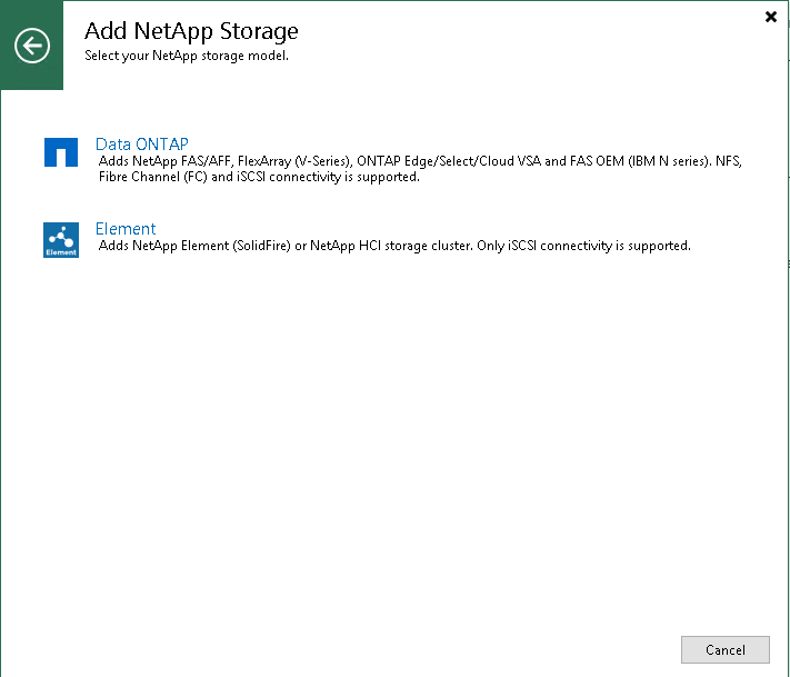 Step 1. Launch New NetApp Data ONTAP Storage Wizard