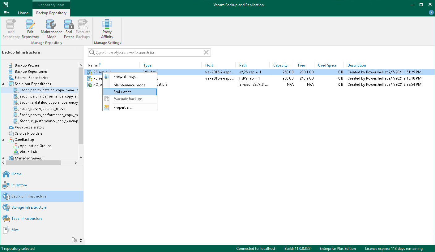 Switching to Seal Mode
