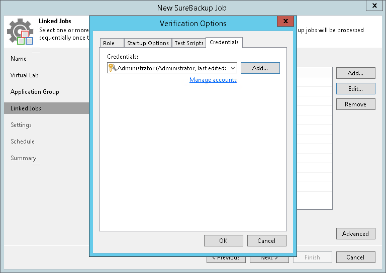 Step 6. Specify Recovery Verification Options and Tests