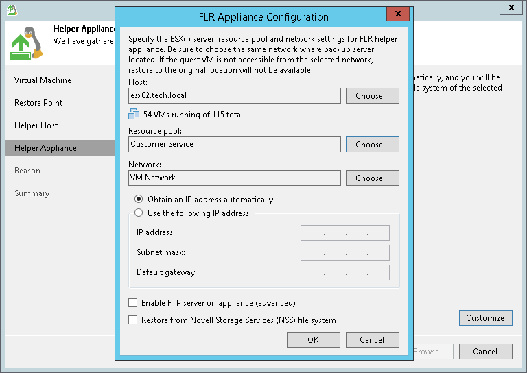 恢复虚拟机客户机操作系统文件（Linux，Unix等）