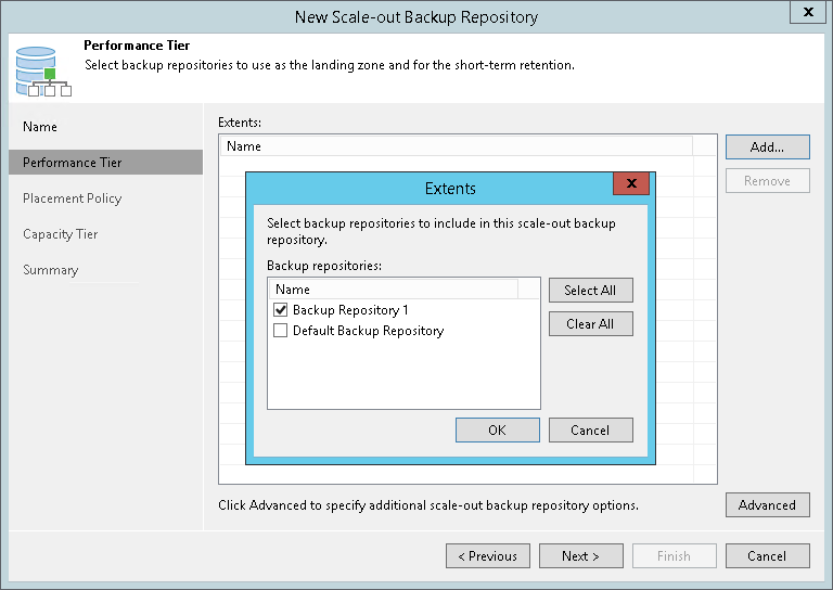 第6步. 配置扩展式备份存储库