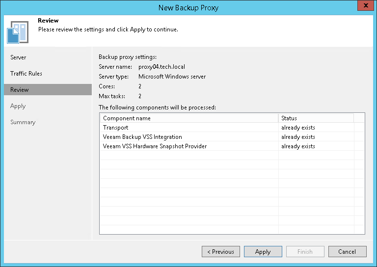 Review Properties and Components Step 4. Review Components to Install