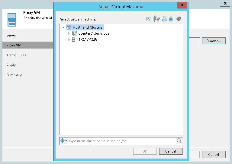 Step 3. Select Proxy VM