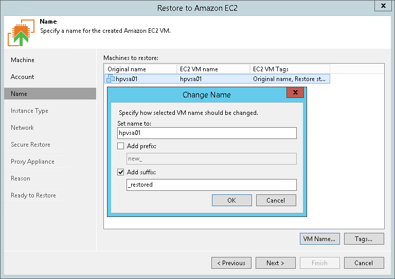 第4步。指定名称和标签