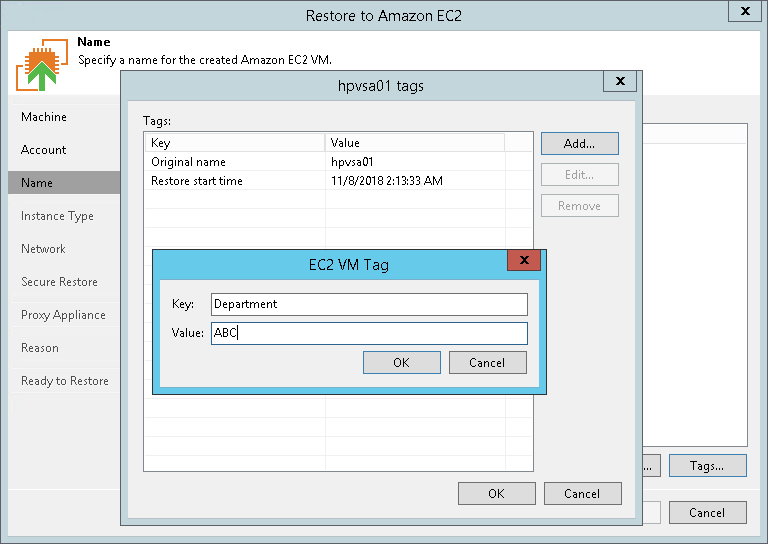 第4步。指定名称和标签