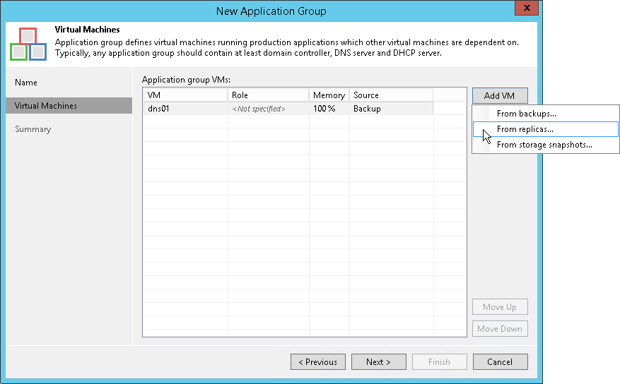 Step 3. Add VMs to Application Group