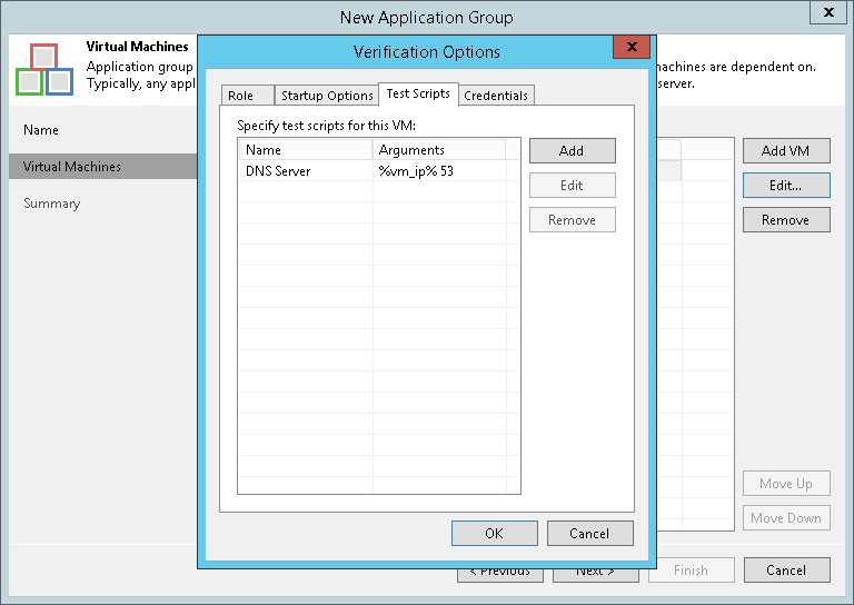 Step 4. Specify Recovery Verification Options and Tests