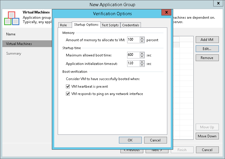 Step 4. Specify Recovery Verification Options and Tests