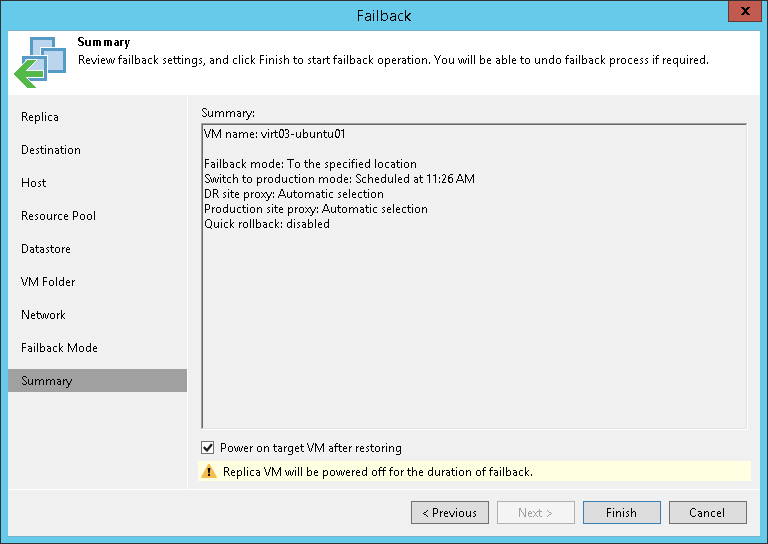 Finish working with wizard Step 11. Finish Working with Wizard