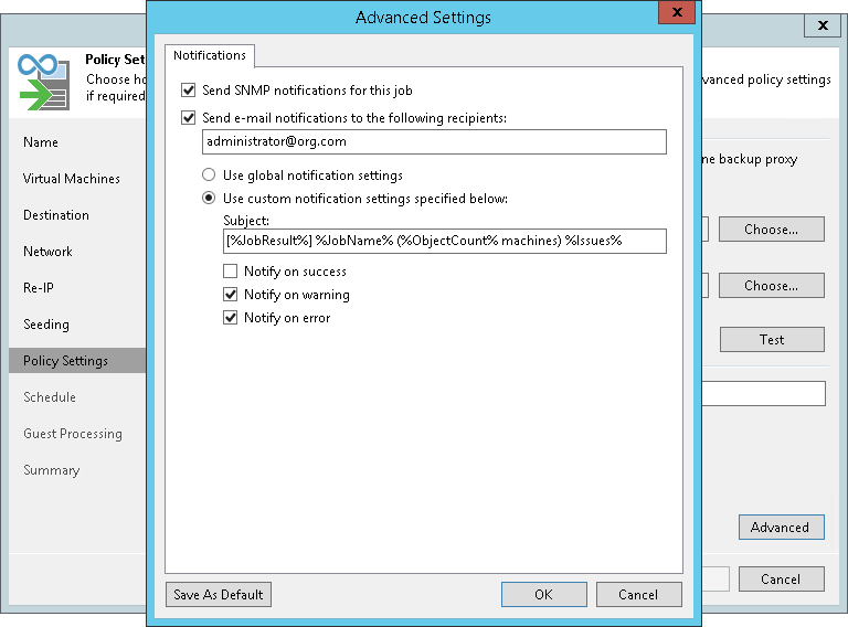 Step 11. Specify Notification Settings