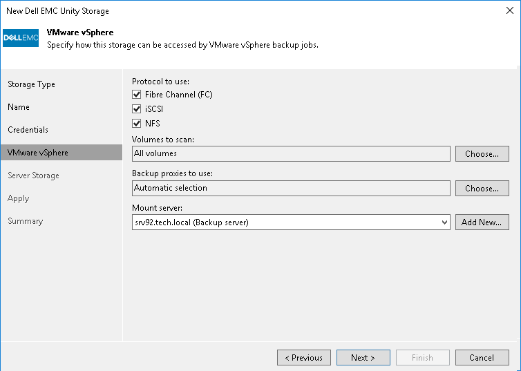 Step 4. Specify VMware Access Options