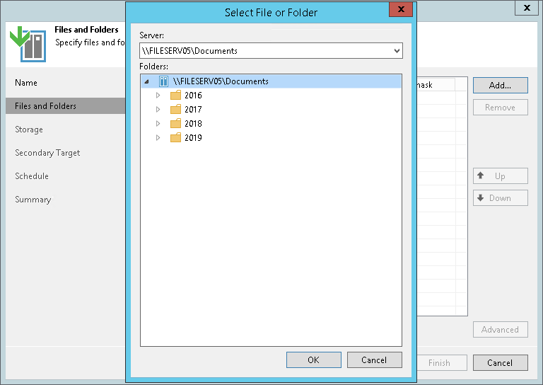 Step 3. Select Files and Folders to Back Up