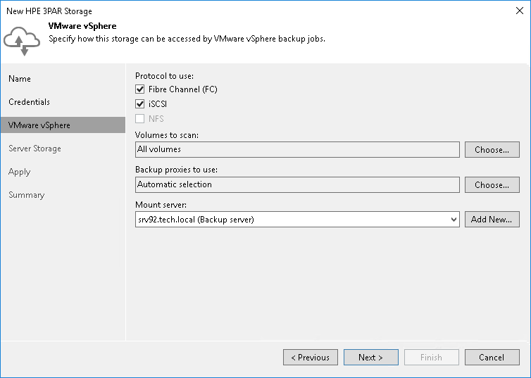 Step 4. Specify VMware Access Options