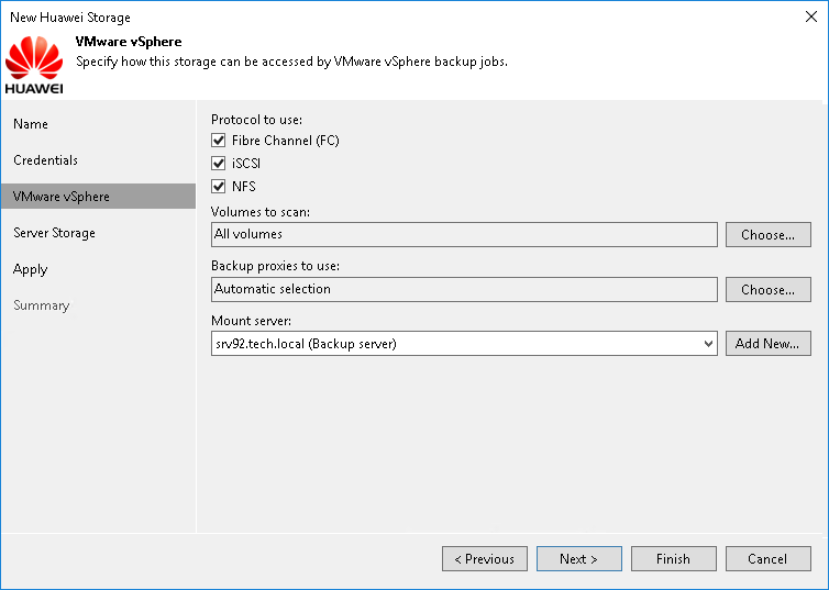 Step 4. Specify VMware Access Options