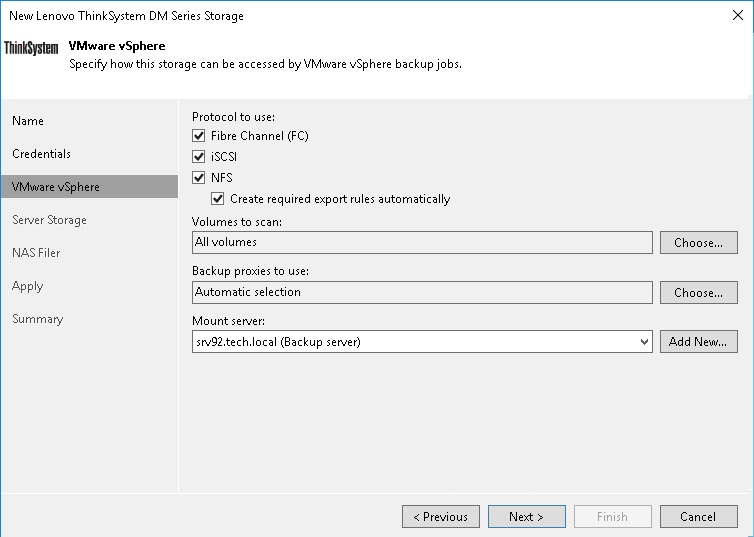 Step 4. Specify VMware Access Options