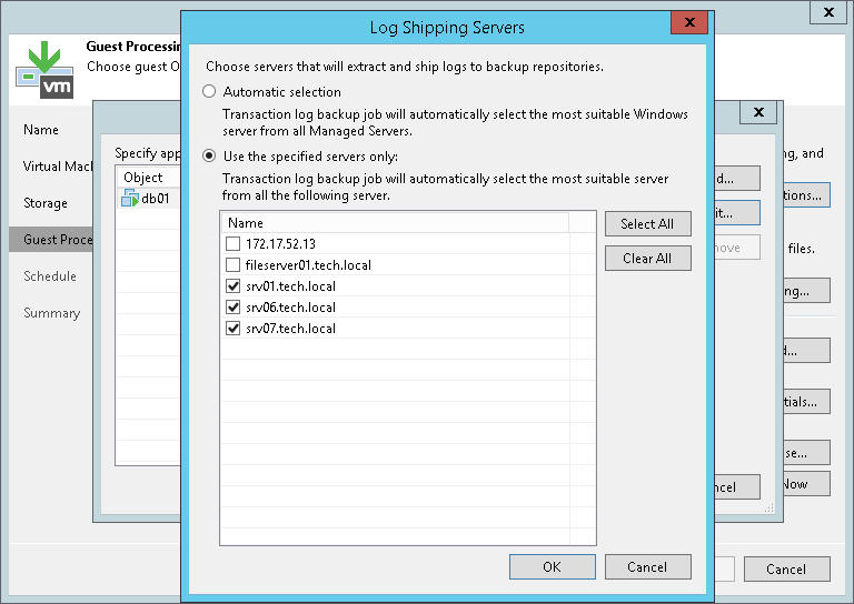 Log Shipping Servers