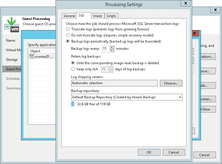 Configuring Snapshot-Only Jobs