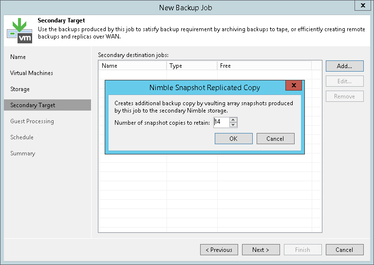Configuring Snapshot-Only Jobs