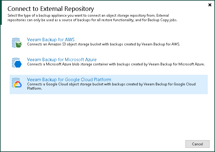 Step 1. Launch New External Repository Wizard